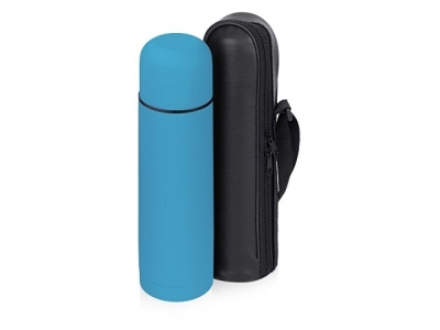 Термос «Ямал Soft Touch» с чехлом, 500мл, голубой