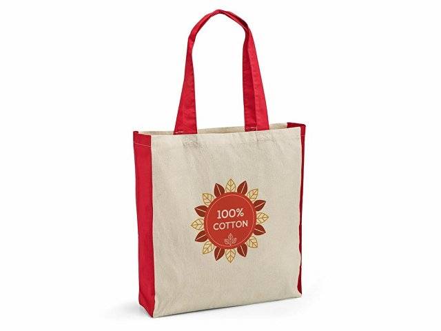 BAZAR. Сумка из 100% хлопка, Красный