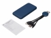 Набор из внешнего акуумулятора и универсального кабеля с подсветкой лого «Reserve LED», 10000mAh, темно-синий