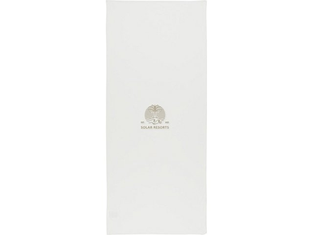 Lucas спортивное полотенце из переработанного полиэстера 30х80 см - Белый