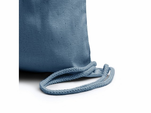 Рюкзак-мешок NASKA из конопляной ткани, светло-синий