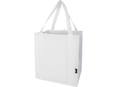 Liberty эко-сумка с прочным днищем объемом 6 л из нетканого материала, переработанного по стандарту GRS - Белый