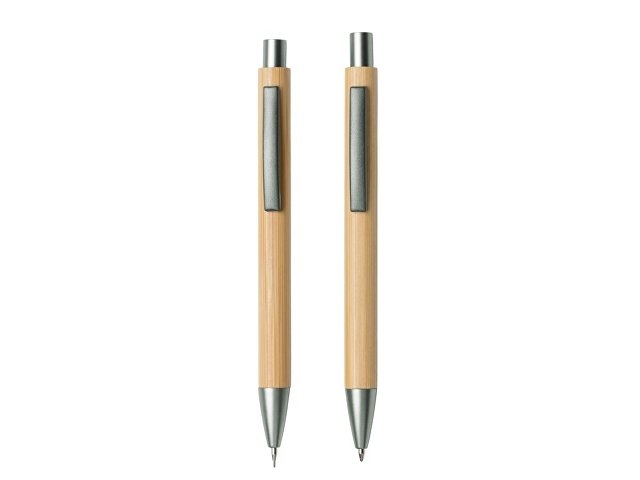 Набор ручка и механический карандаш "Tender bamboo", натуральный