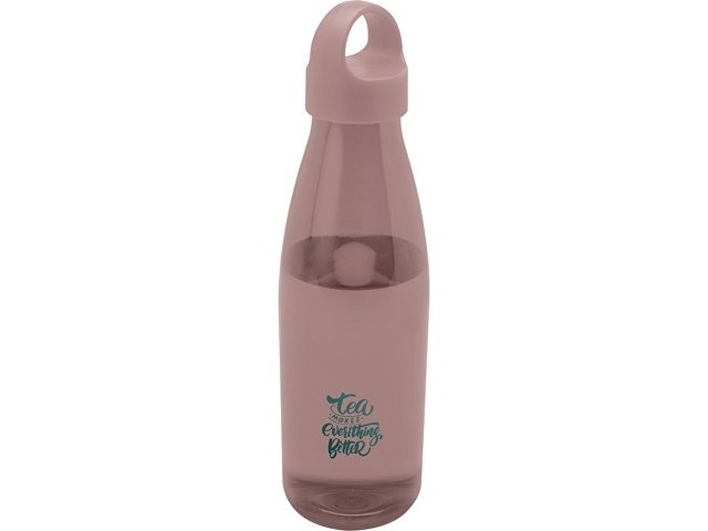 Bergen бутылка для воды объемом 800 мл из переработанной пластмассы, пыльно-розовый