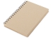 Блокнот на спирали в картонной обложке с переработанной бумагой "Mania", натуральный