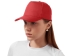 Бейсболка "Poly" 5-ти панельная 120 гр, красный