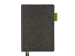 Ежедневник А5 датированный "Boston" 2026, серый с салатовым обрезом