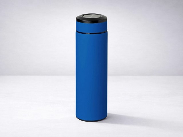 Вакуумный термос "Vacuum Flask C1", soft touch, 420мл, синий