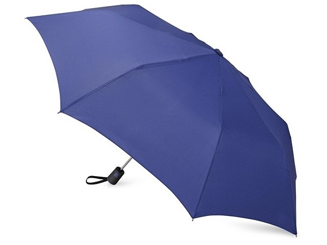 Зонт складной "Irvine", полуавтоматический, 3 сложения, с чехлом, темно-синий