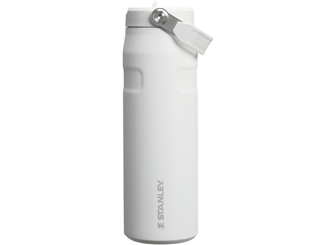 Бутылка для воды объемом 700 мл с откидной трубочкой Stanley IceFlow™ 2.0 - Frosted white
