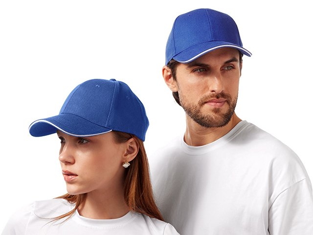 Бейсболка «Cancun», классический синий/белый