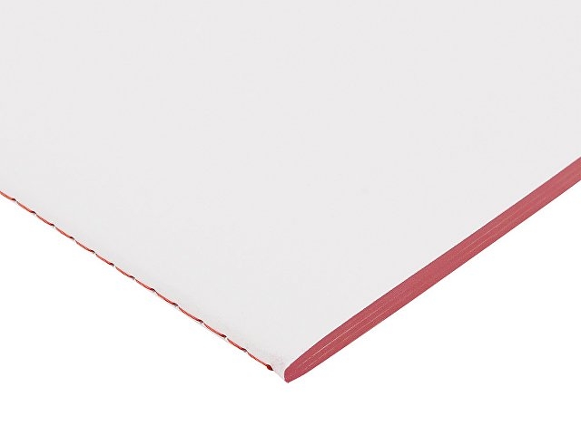 Бизнес-тетрадь А5 "Pragmatic Contrast", 40 листов в клетку, белый с красным срезом