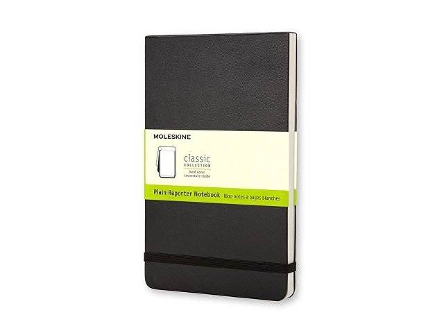 Записная книжка Moleskine Reporter (нелинованная), Pocket (9х14см), черный