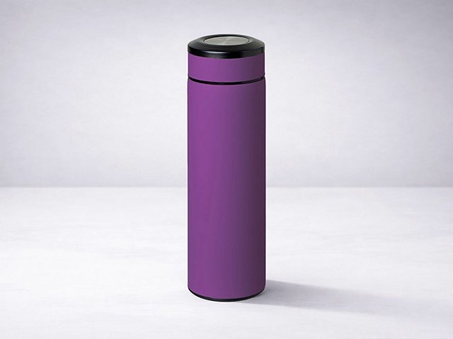 Вакуумный термос "Vacuum Flask C1", soft touch, 420мл, фиолетовый