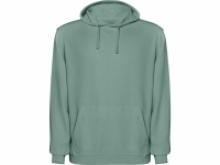 Толстовка с капюшоном «KENIA» унисекс, сине-зеленый выстиранный