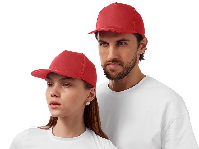 Бейсболка "Mix" 5-ти панельная 180 гр, красный