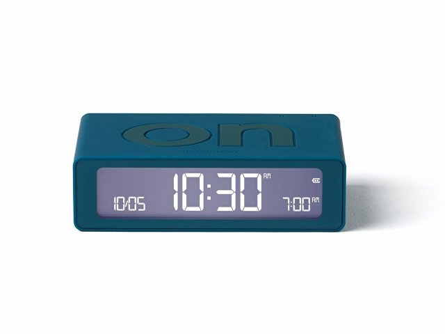 Часы настольные Flip Mini, темно-бирюзовый