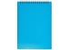 Блокнот на пружине в пластиковой обложке А5, синий