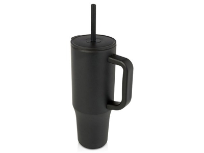 Brady термостакан с силиконовой трубочкой, 900 мл, сертифицированный согласно RCS- Черный