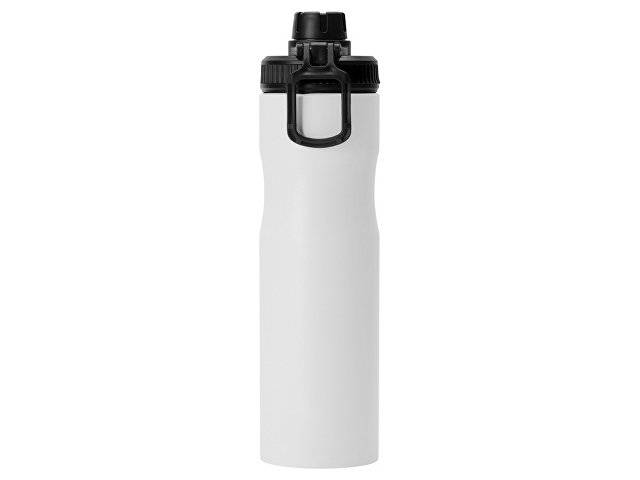Бутылка для воды «Supply» Waterline, нерж сталь, 850 мл, белый/черный