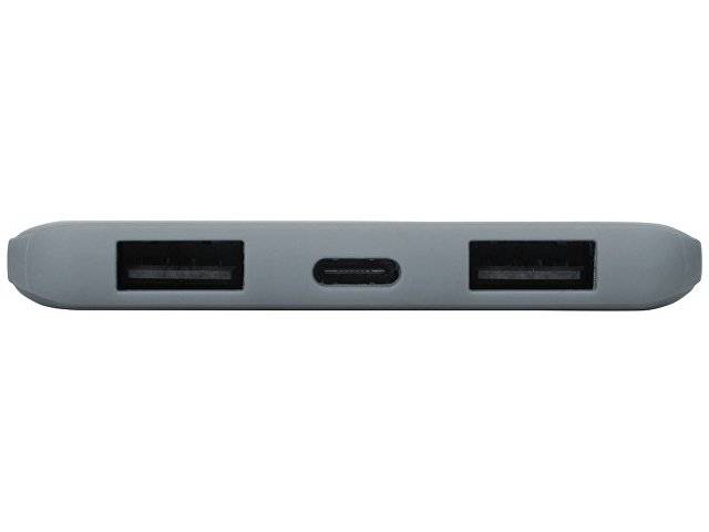Портативное зарядное устройство «Reserve» с USB Type-C, 5000 mAh, серый