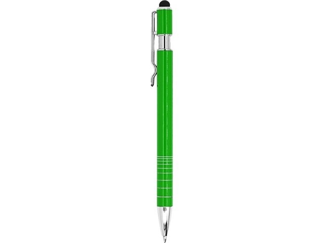 Ручка-стилус металлическая шариковая BORNEO, папоротник
