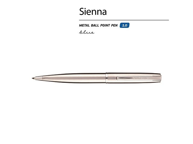 Ручка металлическая шариковая "Sienna", сталь