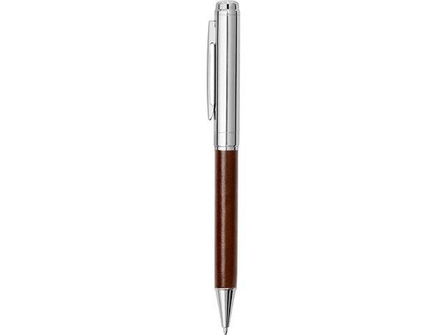 Бизнес-блокнот А5 с клапаном «Fabrizio» с ручкой, коричневый