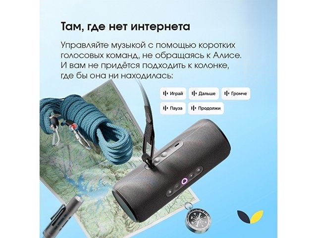 Умная портативная колонка Яндекс Станция Стрит с Алисой, черный (YNDX-00030BLK)
