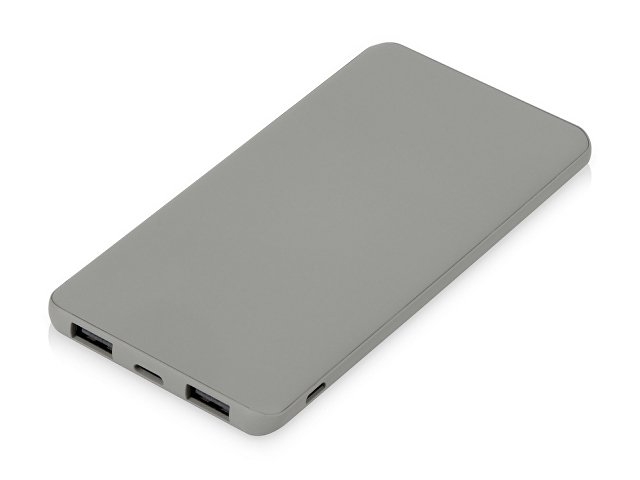 Подарочный набор c блокнотом С2, ручкой и повербанком 5000 mAh, серый