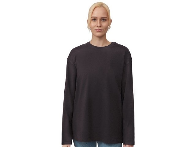 Лонгслив оверсайз «Berlin» унисекс, темно-серый