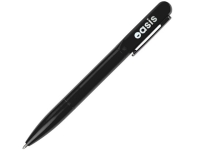 Металлическая шариковая ручка со светящимся логотипом "Illuminata", черный