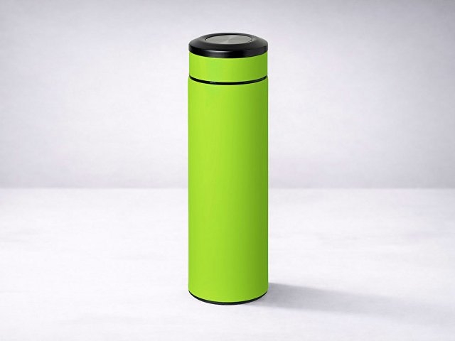 Вакуумный термос "Vacuum Flask C1", soft touch, 420мл, зеленое яблоко