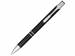 Кнопочная шариковая ручка Moneta из анодированного алюминия, черные чернила, черный