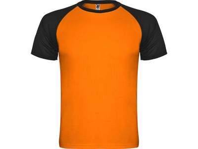 Спортивная футболка "Indianapolis" детская, неоновый оранжевый/черный