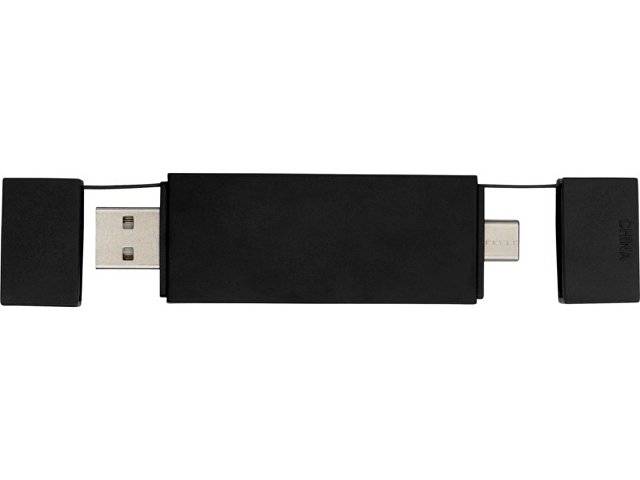 Mulan Двойной USB 2.0-хаб, черный