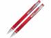 Набор «Онтарио: ручка шариковая, карандаш механический, красный/серебристый