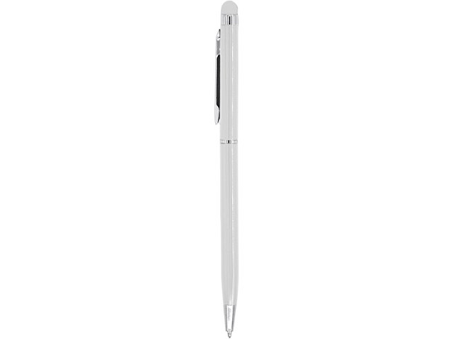 Ручка-стилус металлическая шариковая BAUME, белый