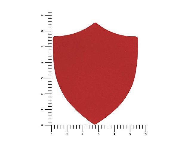ПАТЧ ЩИТ soft-touch (красный) 6,6 х 5,5 см