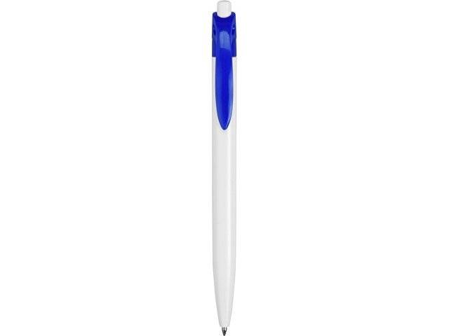 Ручка шариковая "Какаду", белый/ярко-синий