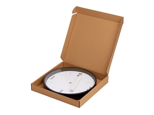 Алюминиевые настенные часы, диаметр 30,5 см "Zen", черный