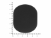 ПАТЧ ОВАЛ soft-touch (чёрный) 6,0 х 5,0 см