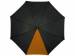Зонт-трость Lucy 23" полуавтомат, черный/оранжевый