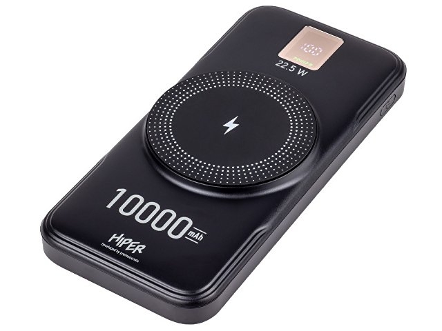 Внешний беспроводной аккумулятор «AIR», 10000 mAh, черный