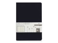 Скетчбук "Sketch & Art" в твердом переплете 143х216 мм, 100 л. черной бумаги 100 г/м2, черный