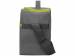 Изотермическая сумка-холодильник "Classic" c контрастной молнией, серый/зел яблоко