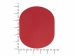 ПАТЧ ОВАЛ nubuk (красный) 6,0 х 5,0 см