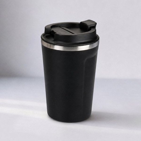 Термокружка CAFe COMPACT, 380 мл, черный