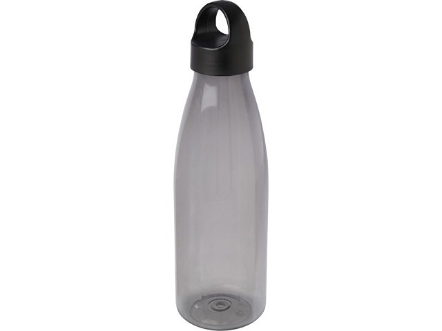 Bergen бутылка для воды объемом 800 мл из переработанной пластмассы, сплошной черный