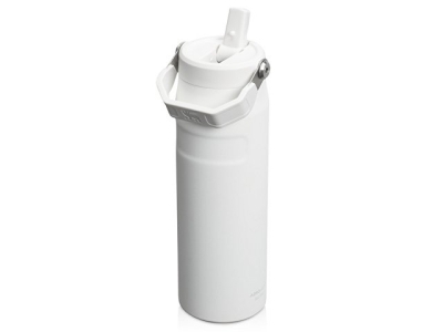 Бутылка для воды объемом 700 мл с откидной трубочкой Stanley IceFlow™ 2.0 - Frosted white